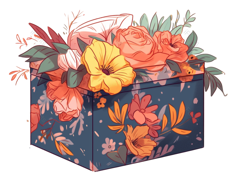 卡通图片,插画元素,花卉PNG,免抠素材